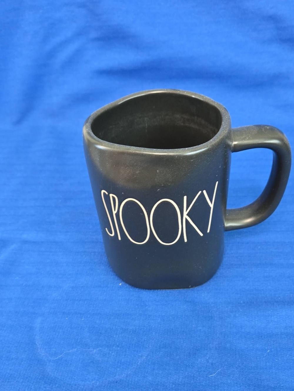 Rae Dunn Black "Spooky" Mug